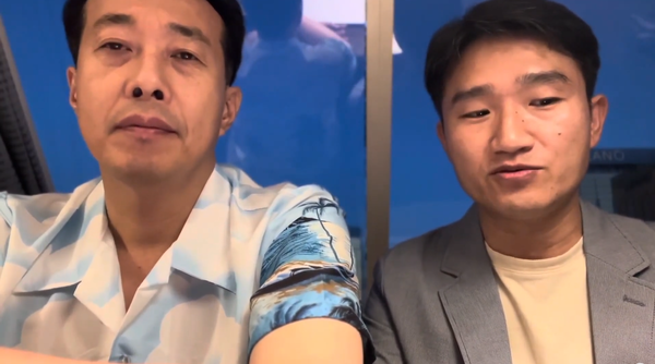 미주 순회 집회중 줌으로 대담을 진행한 양형주 목사와 김 에스라 목사